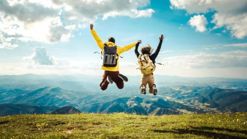 happy hikers