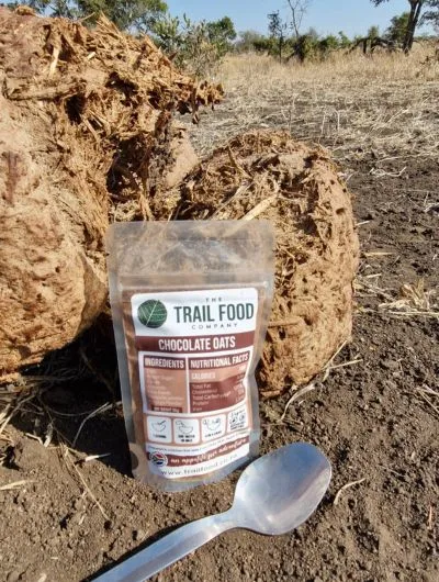 chocolate oats and elephant poop
