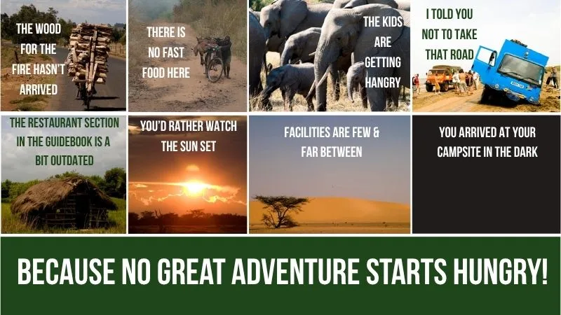 no great adventure starts hungry