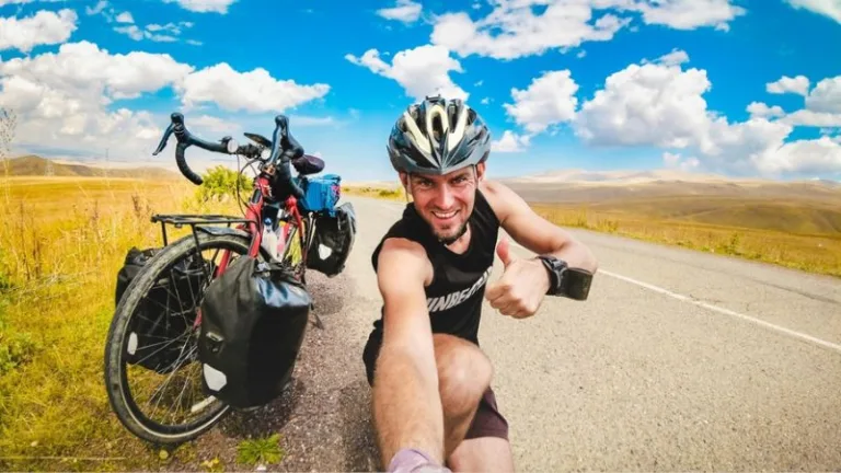 trail food on touring bike